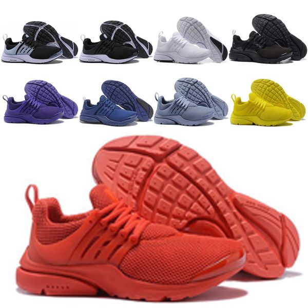 

classic presto men women running shoes des chaussures red black white all black yellow light blue pruple sneakers sports trainers eur 36-45