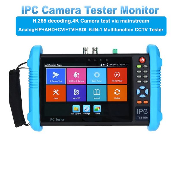 

7inch 1920*1200 ip camera tester 4k 1080p ipc cctv monitor video audio poe test touch screen hdml discovery 8gb 9800plus monitor