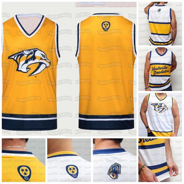 

nashville predators 2020 tank hockey jersey filip forsberg roman josi matt duchene nick bonino ryan ellis mikael granlund smith, Black;red