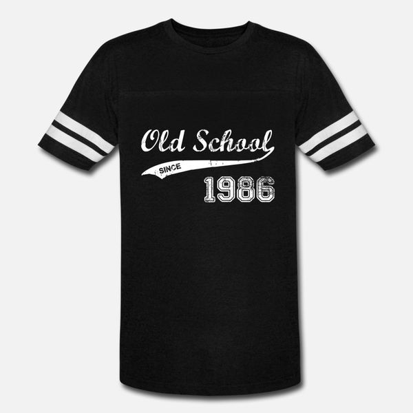 

1986 t shirt men printed cotton plus size 3xl leisure cute funny casual summer vintage shirt, White;black