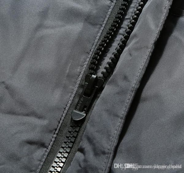 

solid color mens down jackets hooded designer mens simple down fashion warm down jackets with zipper003, Black