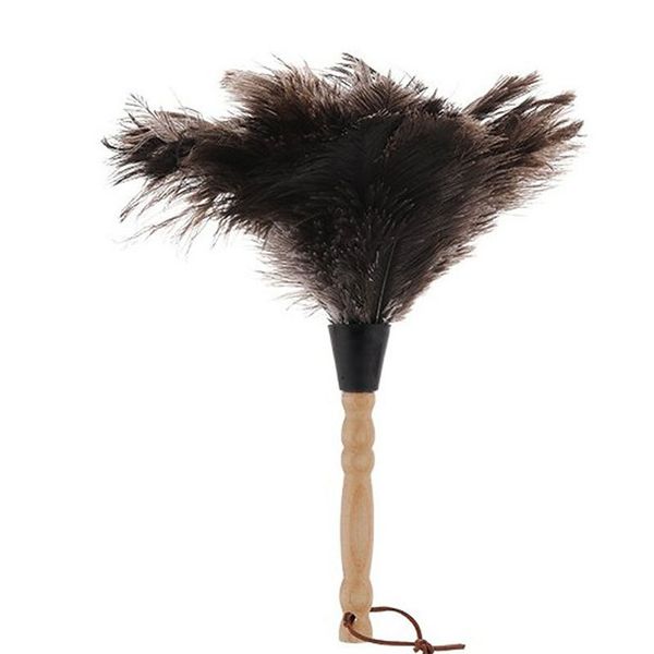 

household brush anti static wood handle fur feather duster car