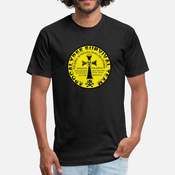 

apocalypse survival team survive the doomsday t shirt men knitted cotton euro size s-3xl unique gift breathable summer style slim shirt