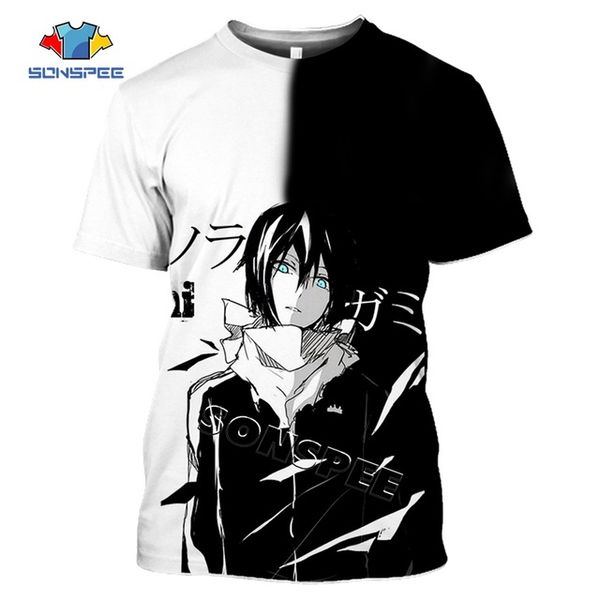 

anime noragami summer homme pullover 3d print shirts anime horror graphic men clothing