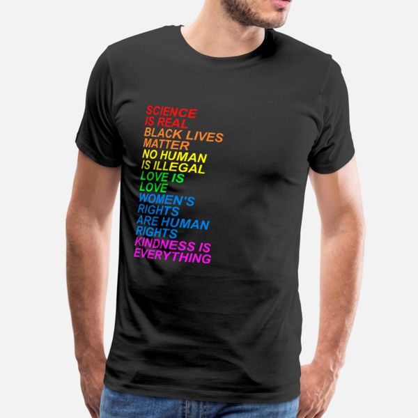 

lgbt science is real gift t shirt men customize tee shirt round collar original fitness fashion spring autumn pictures shirt