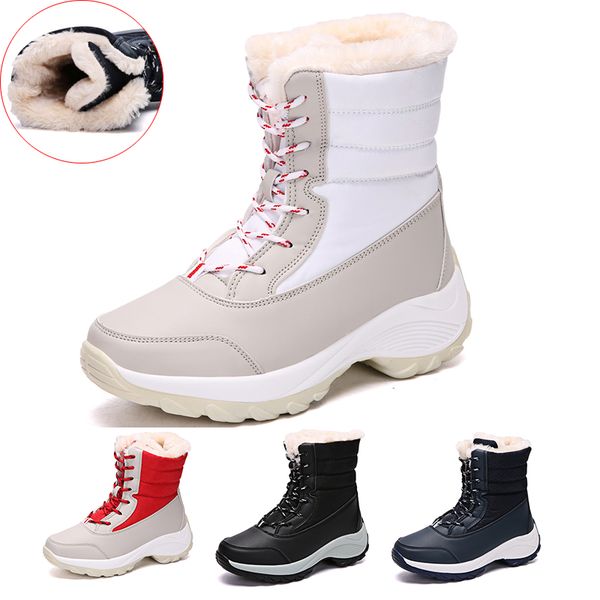 

new winter boots plus velvet warm cotton shoes snow non-slip casual shoes women sneakers women tenis feminino baskets femme bota, Black