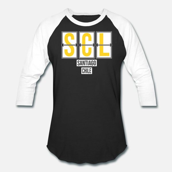 

scl comodoro arturo merino benÃ­tez international airport santiago brazil gift or souvenir t shirt men designs 100% cotton o-neck shirt