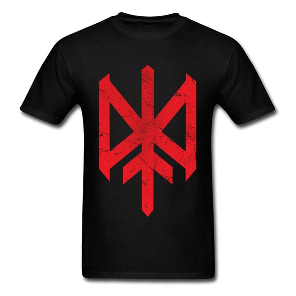 

fitness tight riotic red geometrical symbol men t-shirt graphic round collar cotton tees awesome game t shirt