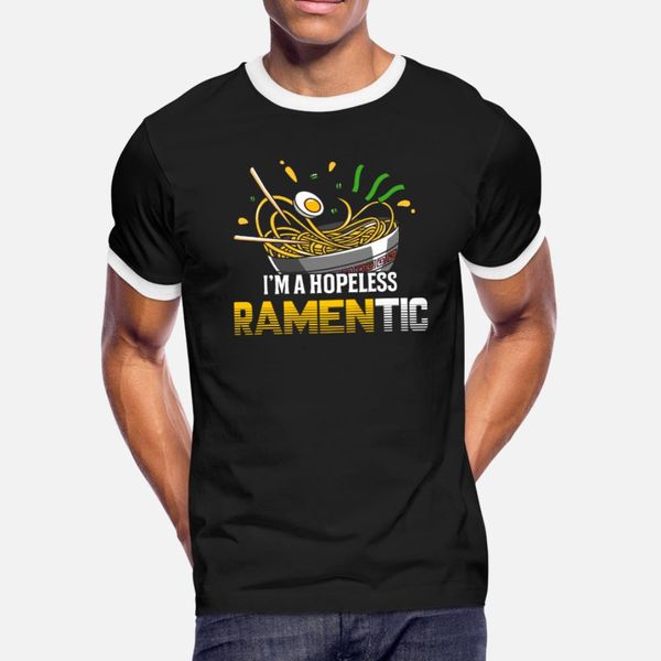 

i m a hopeless ramentic for ramen lover t shirt men designer short sleeve o neck male fitness breathable spring autumn trend shirt