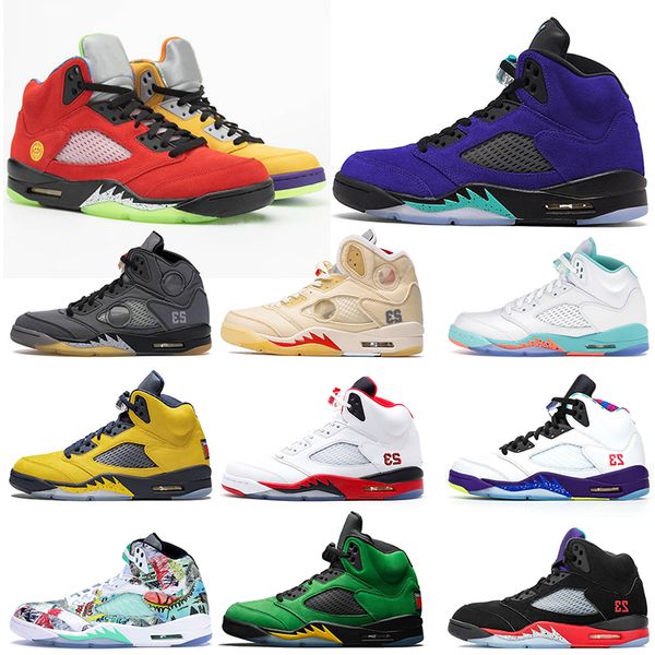 

2020 what the retro alternate grape 5s jumpman 5 basketball shoes sail 3 alternate bel mens women sneakers size 36-47