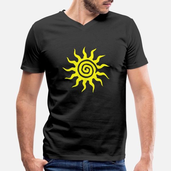 

the symbol of the sun t shirt men famous 100% cotton round neck normal famous basic spring normal shirt