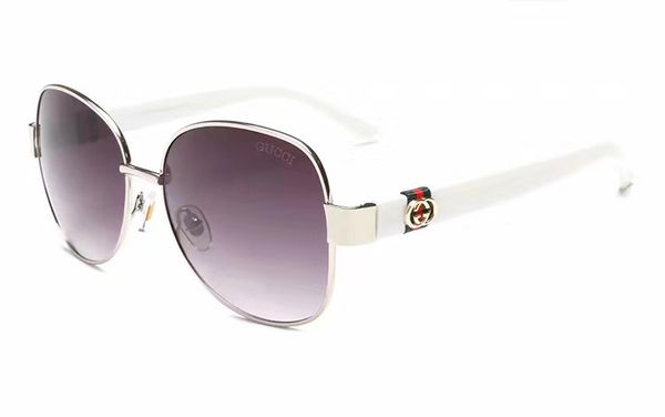 

with box brand classic pilot sunglasses designer mens womens sun glasses eyewear gold metal green glass lenses, White;black