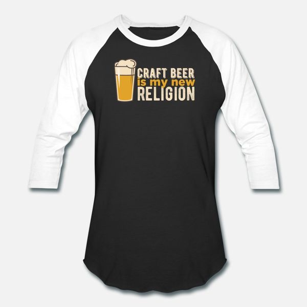 

beer steins craft beer is my new religion t shirt men customize cotton round neck novelty anti-wrinkle funny spring unique shirt