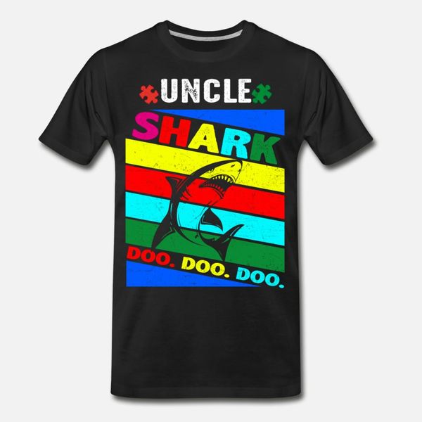 

autism uncle shark doo doo doo t shirt men personalized cotton o-neck standard fit fashion summer style slim shirt