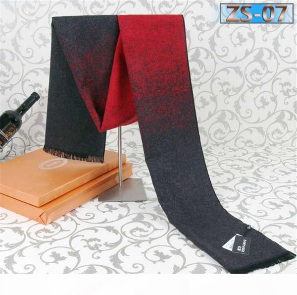 

red plaid soft warm man long scarf 2020 silk cashmere wool men scarves shawl wrap thick 30*180cm christmas gift to men, Blue;gray