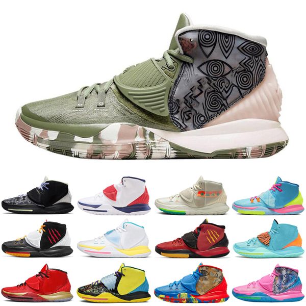 

2020 6 asia jumpman men baskteball shoes usa sclock n7 pool neon graffiti mens trainers sports sneakers size 40-46