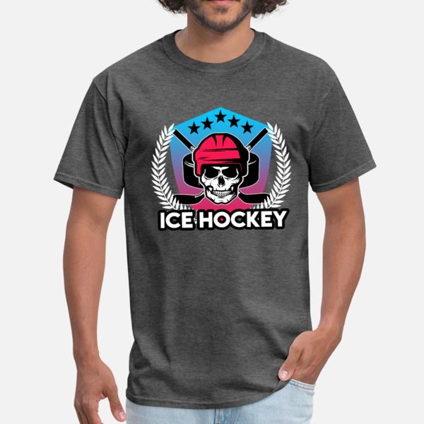 

ice hockey t shirt men personalized short sleeve crew neck kawaii fit comical spring novelty shirt