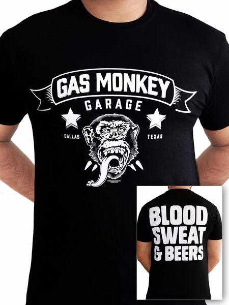 

blood sweat and beers fast loud licensed black mens t-shirt