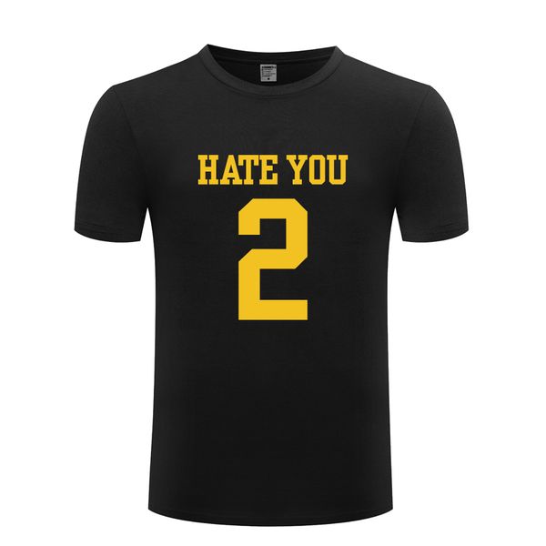 

hate you funy sayings men's t-shirt t shirt men 2018 new short sleeve o neck cotton casual tee