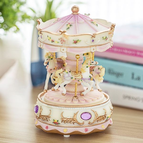 

день святого валентина заводной механизм luxury carousel подарки led light music box