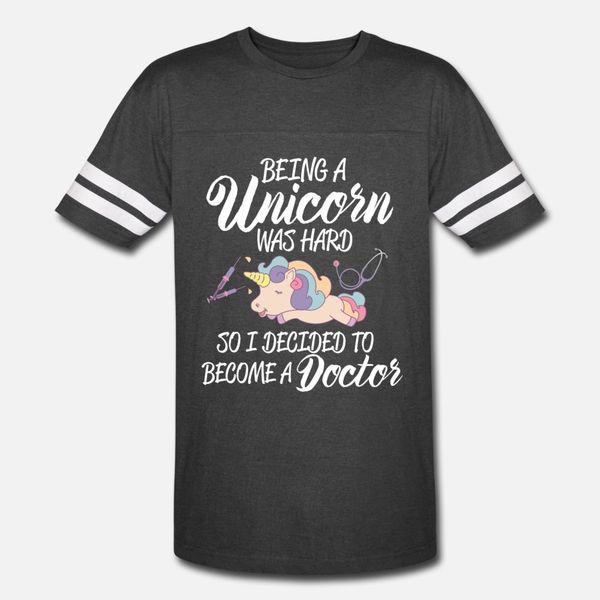 

unicorn doctor being a unicorn is hard so i t shirt men custom cotton round neck gents interesting funny casual spring pattern shirt