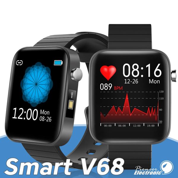 

cgjxsv68 smart watch 1 .54 inch hd large screen smart bracelet waterproof ip67 heart rate call reminder reloj inteligente smartwatch for pho