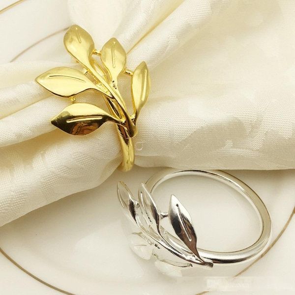 

napkin ring metal plating gold leaf napkin ring fashion maple paper towel buckle deskdecorations fang