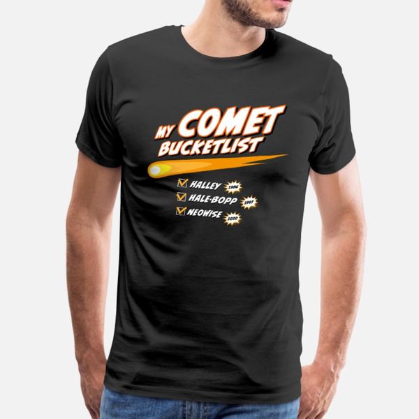 

comet bucketlist смешного space design тенниска люди создают с коротким рукавом s-xxxl досуг интересной смешной весна осенью природной рубаш