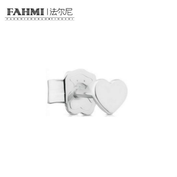 

fahmi 100% sterling silver retro charming love heart shape stud earrings charm women elegant jewelry birthday 611143500 gifts 2, Golden;silver