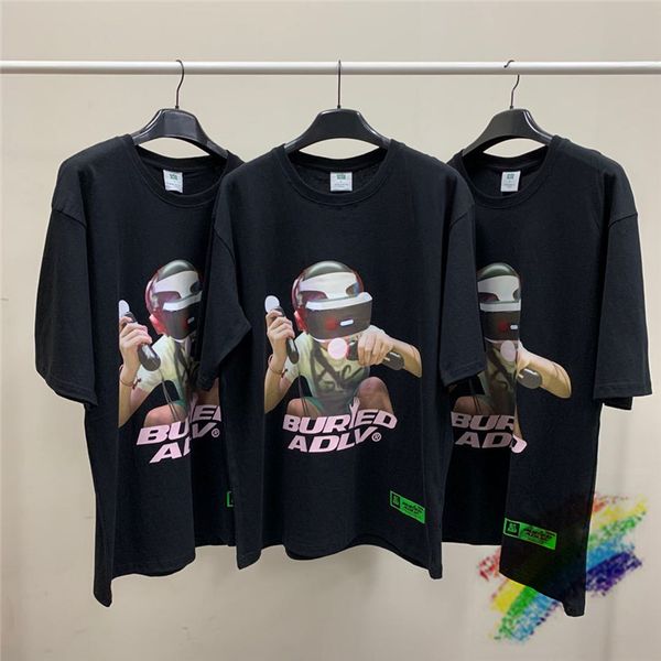 

streetwear cartoon t-shirt printing summer women shirt men t style tees grenk, Black