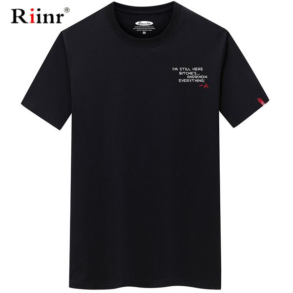 

riinr men's t-shirts summer casual white tshirt men fashion letter prints fashion t-shirt men plus size 6xl tees