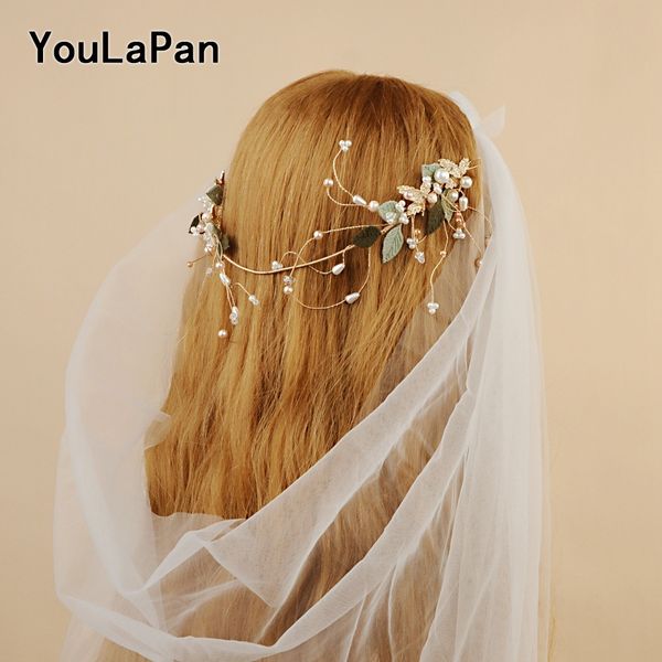 

youlapan hp223 wedding crown hair accessories style with original style for bridal crown bridesmaid hair tiara wedding accessory, White;golden