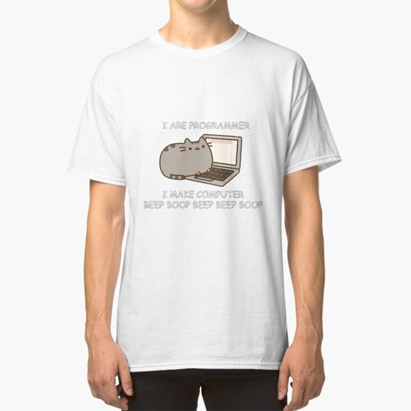 

я аре программист t - shirt программист beep boop cat аниме компьютер я аре программист прохладные кошек симпатичный
