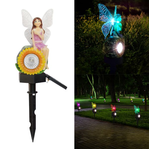 

outdoor waterproof color change lighting flower led fairy light solar power garden light lawn lamp holiday home garden decor