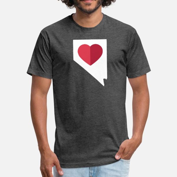 

i love nevada nv state pride heart gift raglan t shirt men print 100% cotton plus size 3xl clothes anti-wrinkle spring autumn shirt