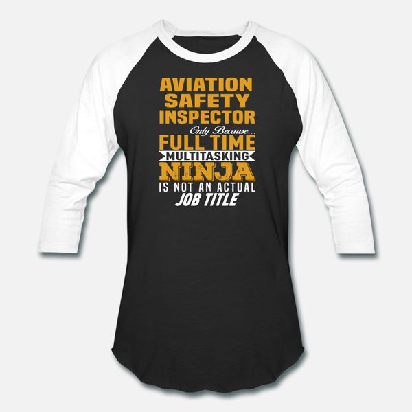 

aviation safety inspector t shirt men character 100% cotton plus size 3xl male loose building summer style vintage shirt