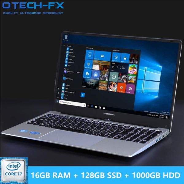 

16g ram 1tb / 500/1000gb hdd 128g ssd 15.6" gaming lapnotebook pc metal business azerty italian spanish russian keyboard