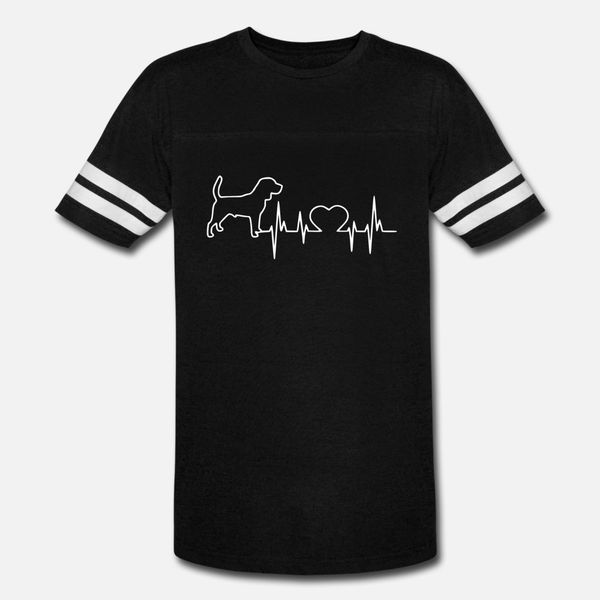 

heartbeat beagle t shirt men character 100% cotton round neck pictures crazy casual summer style formal shirt