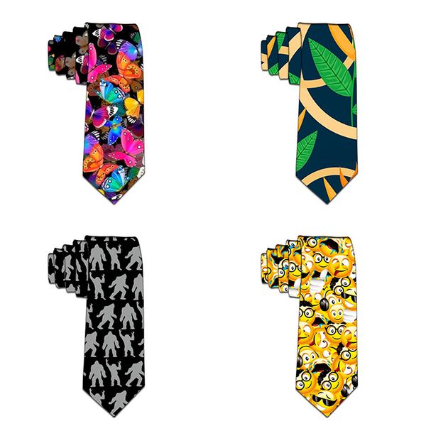 

colorful neckties classic men's footprint navy blue wedding ties polyester funny men printed tie party neckties 5ld49, Blue;purple