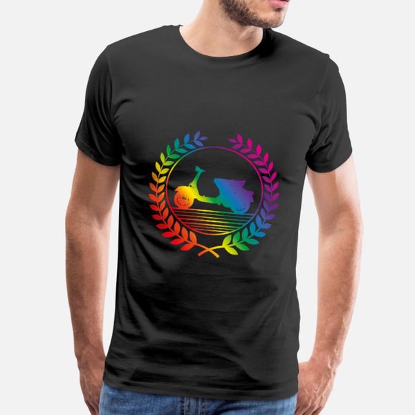 

vespa rainbow t shirt men graphic short sleeve o neck trend graphic authentic summer outfit shirt