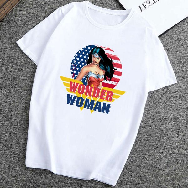 

wonder woman dc t-shirt women hip hop vogue superhero women power t shirt casual tshirts vintage aesthetic korean clothes