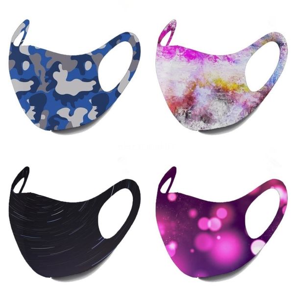 

m6gcv sponge adults printing face fog mask dustproof anti-dust mask breathable prevention protective haze saliva mouth-muffle er#151