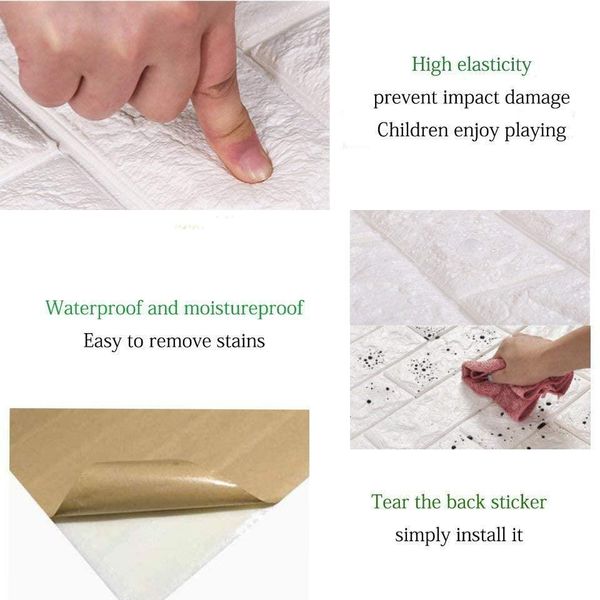 

self-adhesive sale wallpaper anti-collision kindergarten waterproof wall brick stickers 3d childrens pattern wall stickers kytja