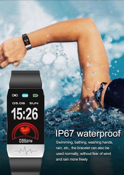 

heart rate tracker intelligent bracelet real-time temperature measurement watch bracelet heart rate blood pressure monitoring smart watch