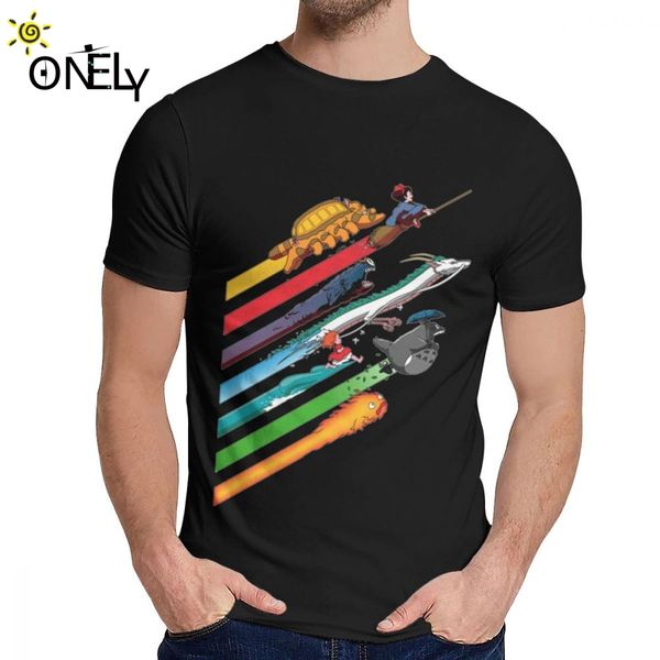 

t shirt star ghibli hayao miyazaki my neighbor totoro spirited good cotton summer o-neck cartoon print short sleeve