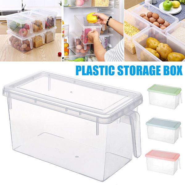 

newly kitchen storage container case refrigerator crisper box with handle multifunctional va88