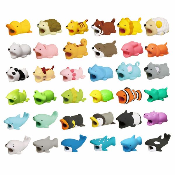 

cute bite animal cable protector for usb charger chompers bites winder organizer cartoon doll model q wire holder