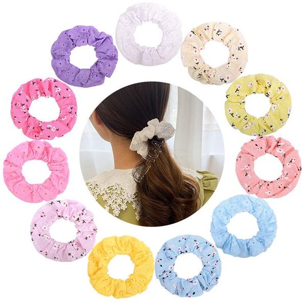

women girls scrunchies hair ring rainbow large intestine ring headress elastic bobble hairband fashion hair rope ponytail holder d9311, Slivery;white
