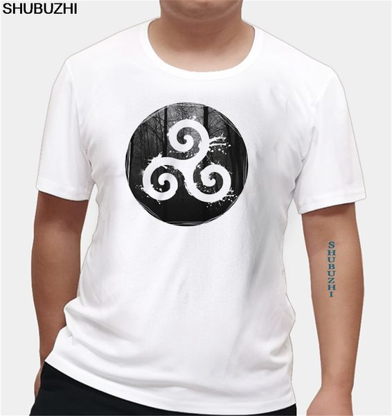 

derek hale triskelion necklace teen wolf triskele design men's t shirt euro size