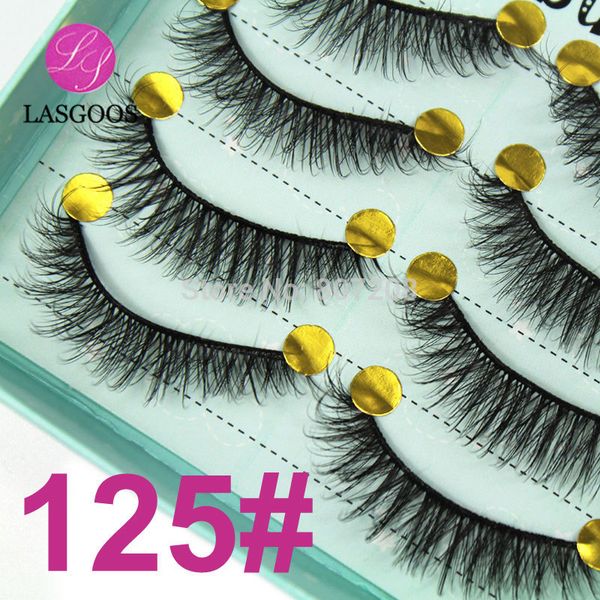 

10 pairs/lot 3d natural looking false eyelashes crisscross fluffy eye lash extension lashes strips for fashion lady makeup 3d225